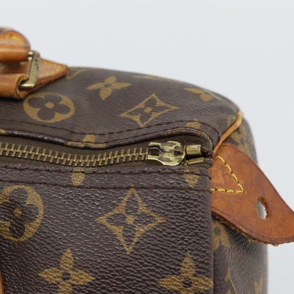 LOUIS VUITTON Monogram Speedy 30 Hand Bag M41526 LV Auth BA14647