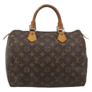 LOUIS VUITTON Monogram Speedy 30 Hand Bag M41526 LV Auth BA14647-13