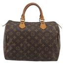 LOUIS VUITTON Monogram Speedy 30 Hand Bag M41526 LV Auth BA14647-2