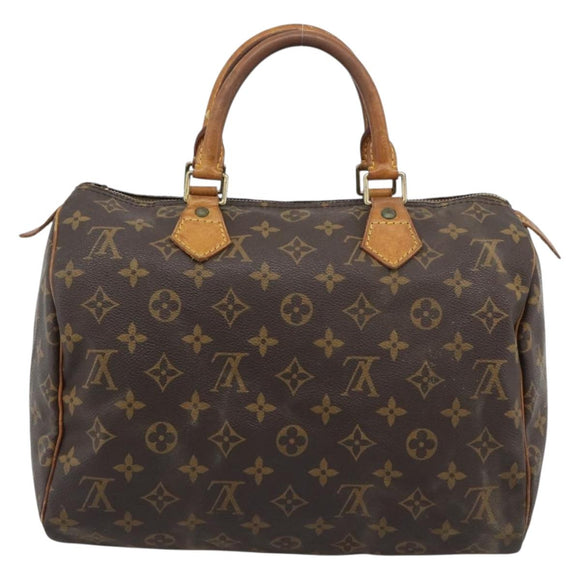 LOUIS VUITTON Monogram Speedy 30 Hand Bag M41526 LV Auth BA14647