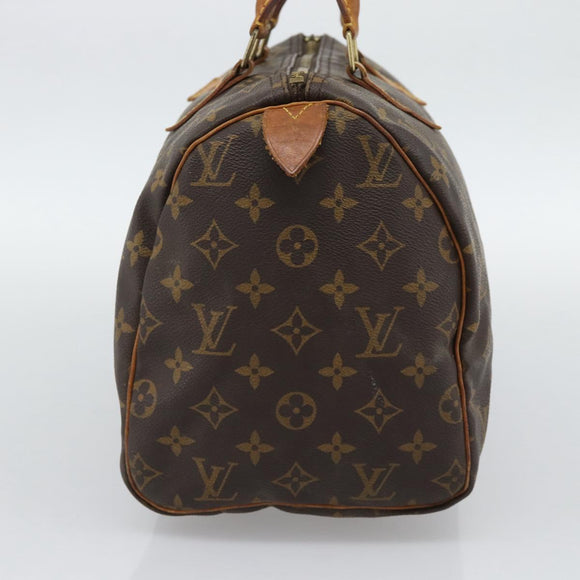 LOUIS VUITTON Monogram Speedy 30 Hand Bag M41526 LV Auth BA14647