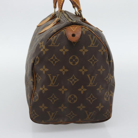 LOUIS VUITTON Monogram Speedy 30 Hand Bag M41526 LV Auth BA14647