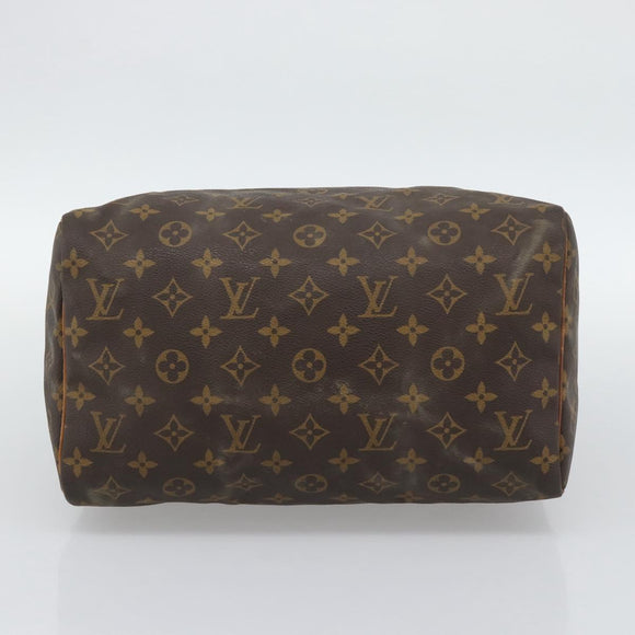 LOUIS VUITTON Monogram Speedy 30 Hand Bag M41526 LV Auth BA14647