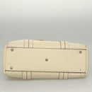 Salvatore Ferragamo Tote Bag Leather White Silver Auth BA1465-7