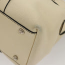 Salvatore Ferragamo Tote Bag Leather White Silver Auth BA1465-18