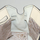 Salvatore Ferragamo Tote Bag Leather White Silver Auth BA1465-21