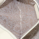 Salvatore Ferragamo Tote Bag Leather White Silver Auth BA1465-24