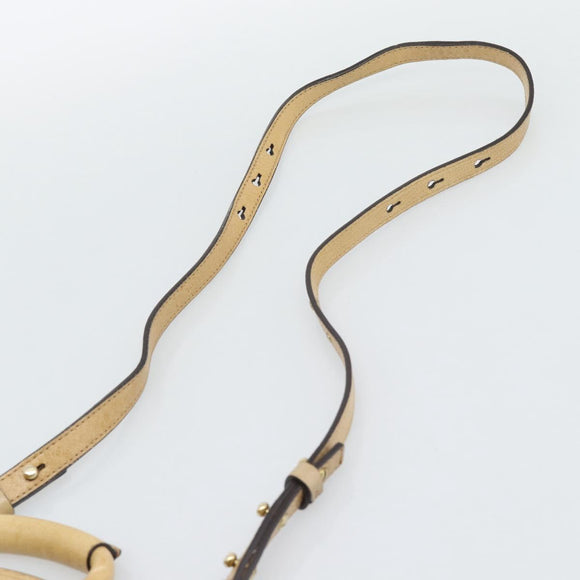 Chloe Etel Hand Bag Leather 2way Gold Auth BA14652A