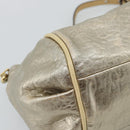 Chloe Etel Hand Bag Leather 2way Gold Auth BA14652A-17