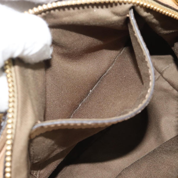 Chloe Etel Hand Bag Leather 2way Gold Auth BA14652A