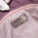 Salvatore Ferragamo Gancini Shoulder Bag Leather Purple Silver Auth BA14654-17
