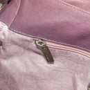 Salvatore Ferragamo Gancini Shoulder Bag Leather Purple Silver Auth BA14654-21
