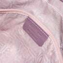 Salvatore Ferragamo Gancini Shoulder Bag Leather Purple Silver Auth BA14654-23