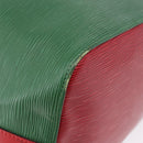 LOUIS VUITTON Epi Petit Noe Shoulder Bag Green Red M44147 LV Auth BA14655A-9