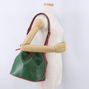 LOUIS VUITTON Epi Petit Noe Shoulder Bag Green Red M44147 LV Auth BA14655A-20