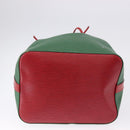 LOUIS VUITTON Epi Petit Noe Shoulder Bag Green Red M44147 LV Auth BA14655A-5