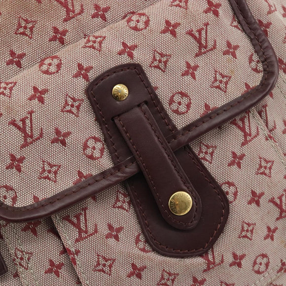 LOUIS VUITTON Monogram Mini Buzas Marie Kate Bag Red M92321 LV Auth BA14657