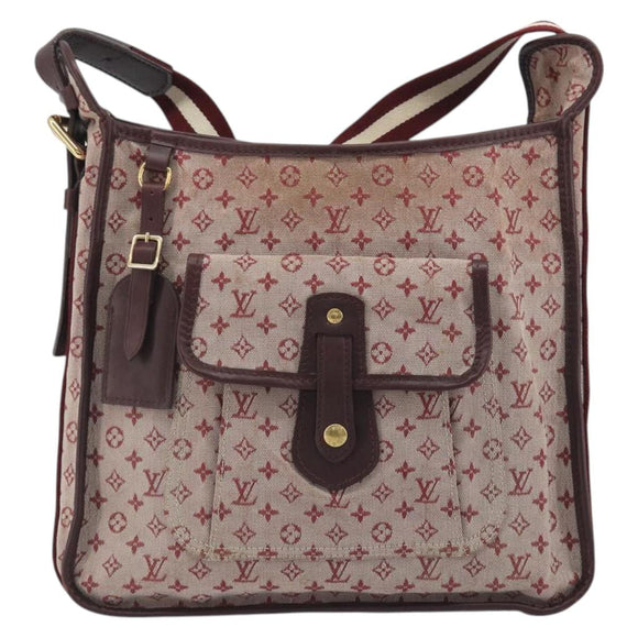 LOUIS VUITTON Monogram Mini Buzas Marie Kate Bag Red M92321 LV Auth BA14657