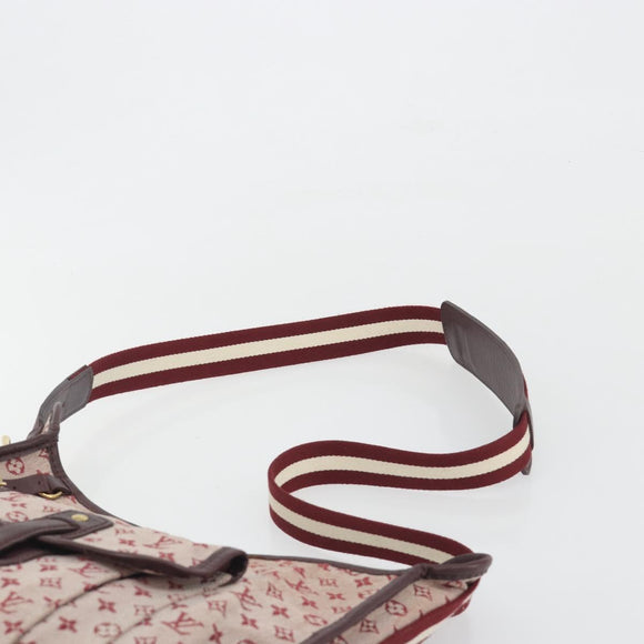 LOUIS VUITTON Monogram Mini Buzas Marie Kate Bag Red M92321 LV Auth BA14657