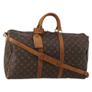 LOUIS VUITTON Monogram Keepall Bandouliere 50 Boston Bag M41416 LV Auth BA14658-1