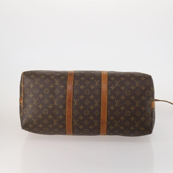 LOUIS VUITTON Monogram Keepall Bandouliere 50 Boston Bag M41416 LV Auth BA14658