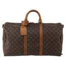 LOUIS VUITTON Monogram Keepall Bandouliere 50 Boston Bag M41416 LV Auth BA14658-13