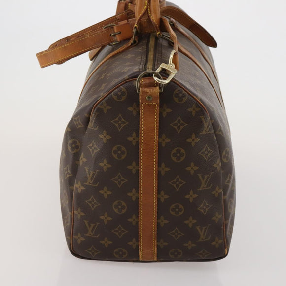 LOUIS VUITTON Monogram Keepall Bandouliere 50 Boston Bag M41416 LV Auth BA14658