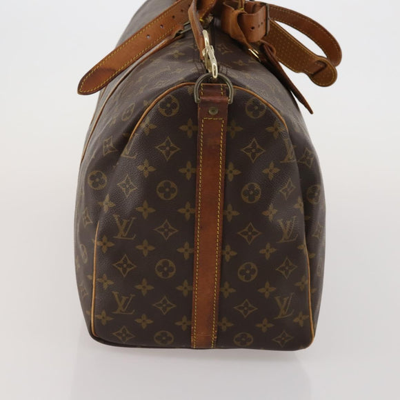 LOUIS VUITTON Monogram Keepall Bandouliere 50 Boston Bag M41416 LV Auth BA14658