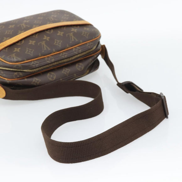 LOUIS VUITTON Monogram Reporter PM Shoulder Bag M45254 LV Auth BA14663