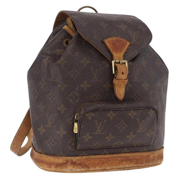 LOUIS VUITTON Monogram Montsouris MM Backpack M51136 LV Auth BA14665