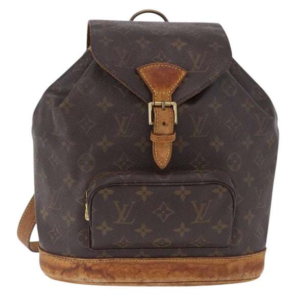 LOUIS VUITTON Monogram Montsouris MM Backpack M51136 LV Auth BA14665