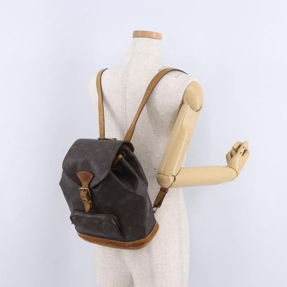 LOUIS VUITTON Monogram Montsouris MM Backpack M51136 LV Auth BA14665