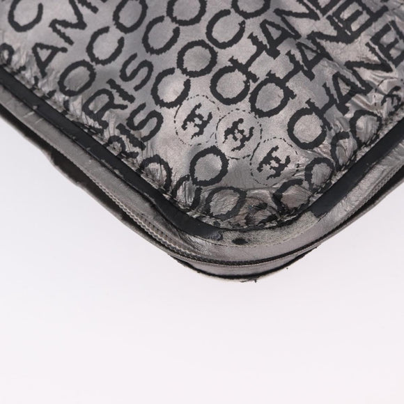 CHANEL Unlimited Tote Bag Nylon Silver CC Auth BA14668