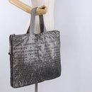 CHANEL Unlimited Tote Bag Nylon Silver CC Auth BA14668-23