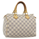 LOUIS VUITTON Damier Azur Speedy 25 Hand Bag N41534 LV Auth BA14671-1