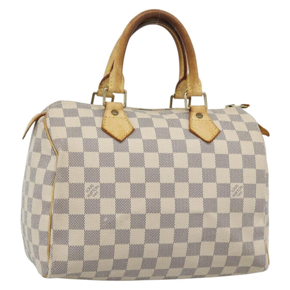 LOUIS VUITTON Damier Azur Speedy 25 Hand Bag N41534 LV Auth BA14671
