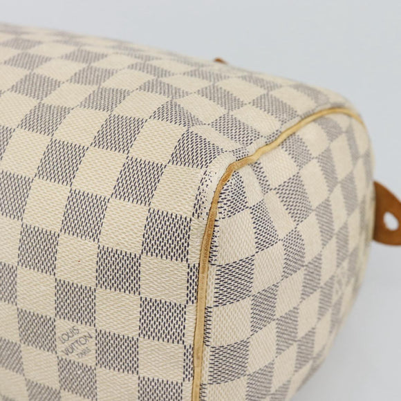 LOUIS VUITTON Damier Azur Speedy 25 Hand Bag N41534 LV Auth BA14671