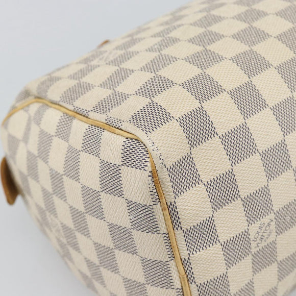 LOUIS VUITTON Damier Azur Speedy 25 Hand Bag N41534 LV Auth BA14671