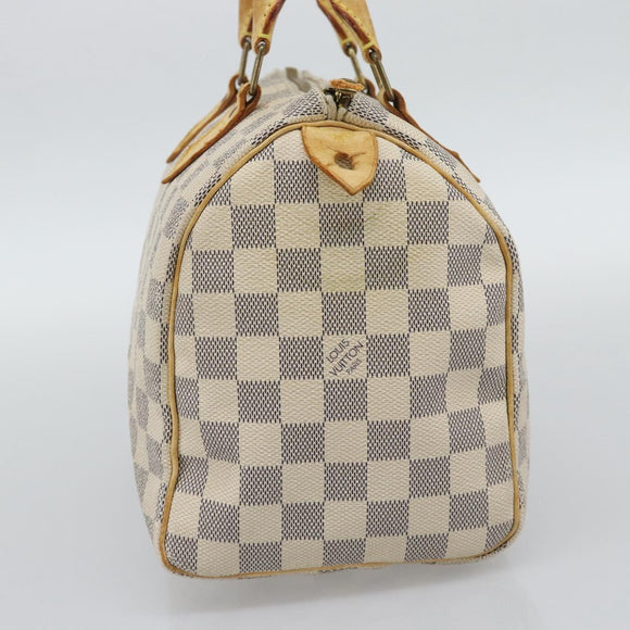 LOUIS VUITTON Damier Azur Speedy 25 Hand Bag N41534 LV Auth BA14671