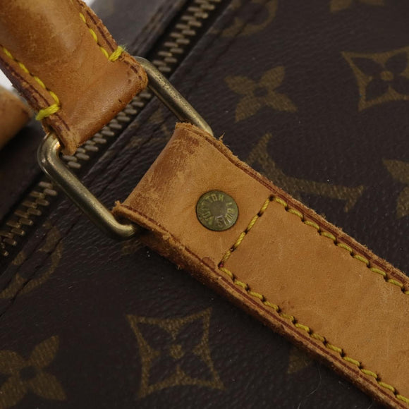 LOUIS VUITTON Monogram Keepall Bandouliere 55 Boston Bag M41414 LV Auth BA14672
