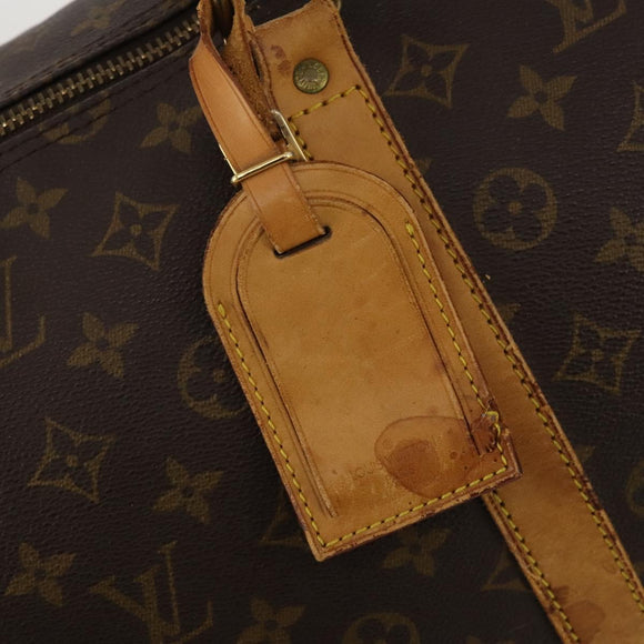LOUIS VUITTON Monogram Keepall Bandouliere 55 Boston Bag M41414 LV Auth BA14672