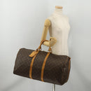 LOUIS VUITTON Monogram Keepall Bandouliere 55 Boston Bag M41414 LV Auth BA14672-28