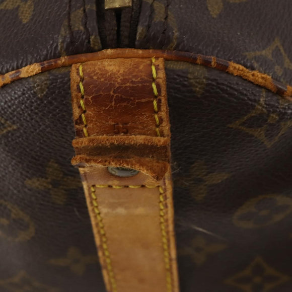LOUIS VUITTON Monogram Keepall Bandouliere 55 Boston Bag M41414 LV Auth BA14672
