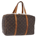 LOUIS VUITTON Monogram Sac Souple 35 Boston Bag M41626 LV Auth BA14674-1