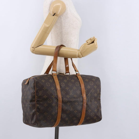 LOUIS VUITTON Monogram Sac Souple 35 Boston Bag M41626 LV Auth BA14674