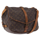 LOUIS VUITTON Monogram Saumur 35 Shoulder Bag M42254 LV Auth BA14675-1