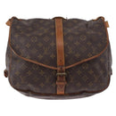 LOUIS VUITTON Monogram Saumur 35 Shoulder Bag M42254 LV Auth BA14675-13