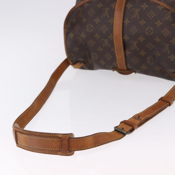 LOUIS VUITTON Monogram Saumur 35 Shoulder Bag M42254 LV Auth BA14675