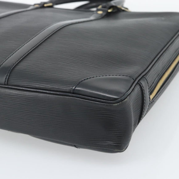 LOUIS VUITTON Epi Porte Documents Voyage Business Bag Black M54472 Auth BA14676