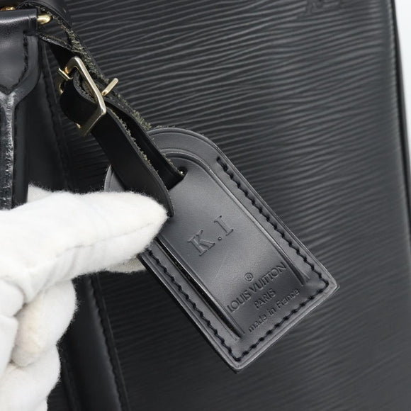 LOUIS VUITTON Epi Porte Documents Voyage Business Bag Black M54472 Auth BA14676